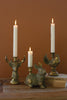 RESIN TAPER CANDLE HOLDER - DEER (MIN 2) — Kalalou CMNQ1281K