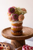Set of 3 Etched Wood Serving Stands - view 4