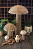 Set of 4 Woven Seagrass Mushrooms – image 1