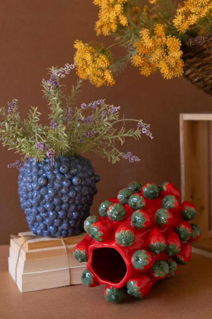 Ceramic Strawberries Vase – image 5