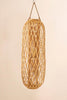 Tall Oval Willow Lantern with Glass Insert - Natural 47"t – image 3