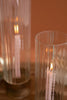 Set of 2 Antique Metal and Glass Taper Candle Hurricanes – image 3