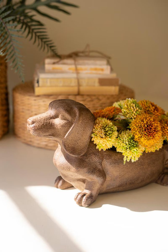 Cement Dachshund - view 3