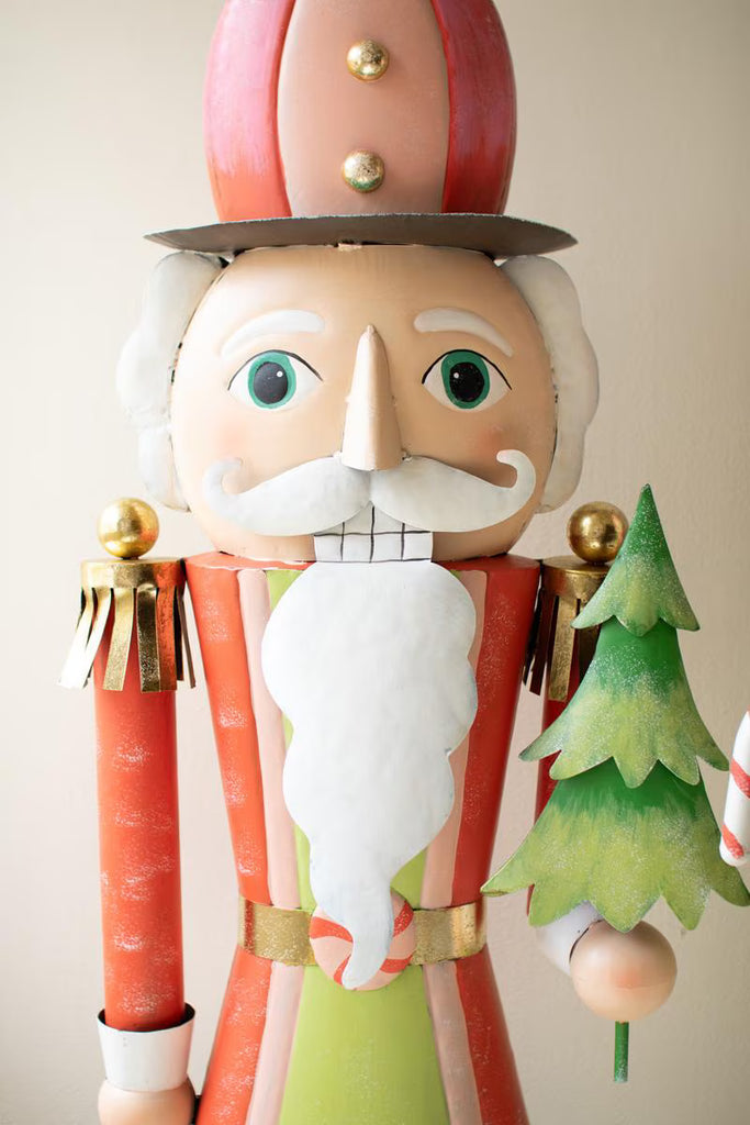 Set of 2 Life Size Painted Metal Nutcrackers – image 3