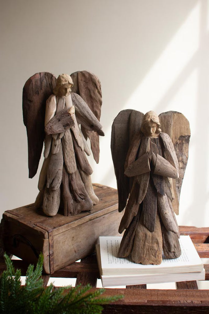 Set of 2 Driftwood Angels – image 3
