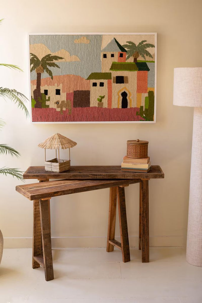 Set of 2 Recycled Wooden Consoles – image 5