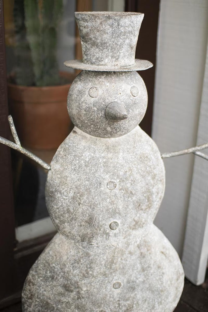 Rustic Metal Snowman – image 2