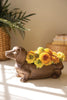 Cement Dachshund - view 1