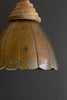 ANTIQUE BRASS PENDANT LIGHT WITH WOOD DETAIL 20" DIA. — Kalalou NDE1537