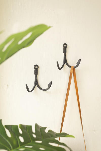 Cast Iron Fishing Hook Hanger - image 1