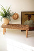 Banana Fiber and Teakwood Bench – image 1