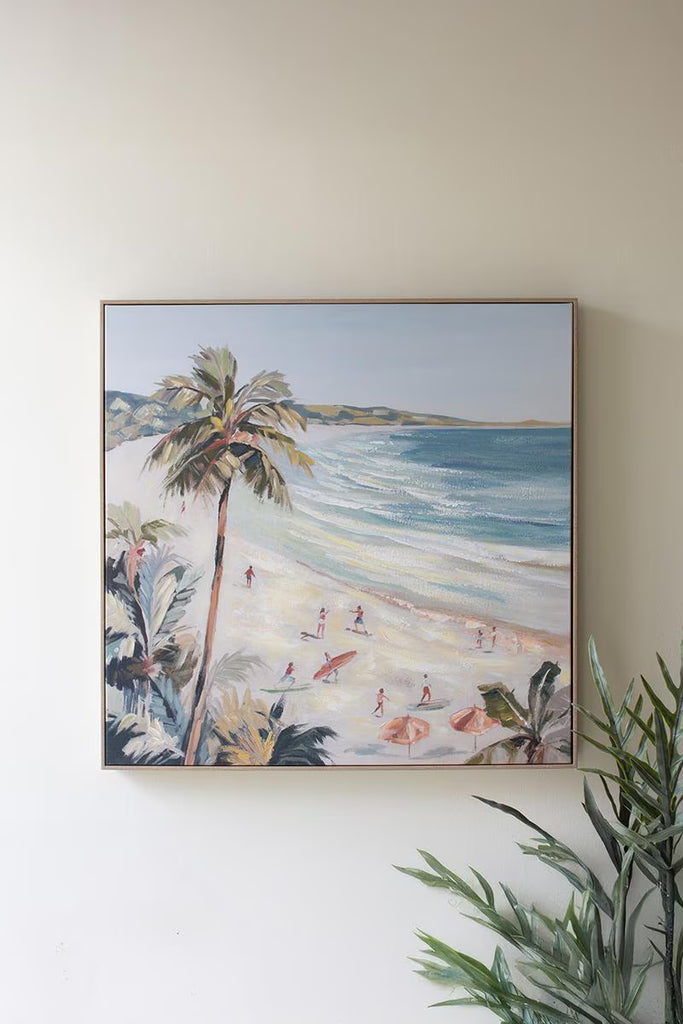 Framed Painting - Beach Scene – image 3