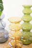 LARGE GLASS BUBBLE VASE - AMBER — Kalalou CV2318