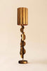 Tall Metal Table Lamp with Antique Gold Finish - #1 – image 4