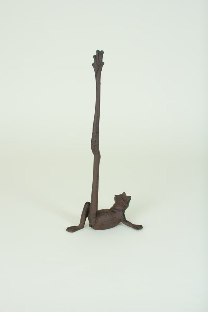 CAST IRON FROG PAPER TOWEL HOLDER (MIN 2) — Kalalou CTM1005K