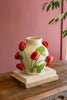 Small Ceramic Strawberries Vase - view 3