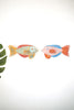 Set of 2 Colorful Wood Fish Wall Art – image 2