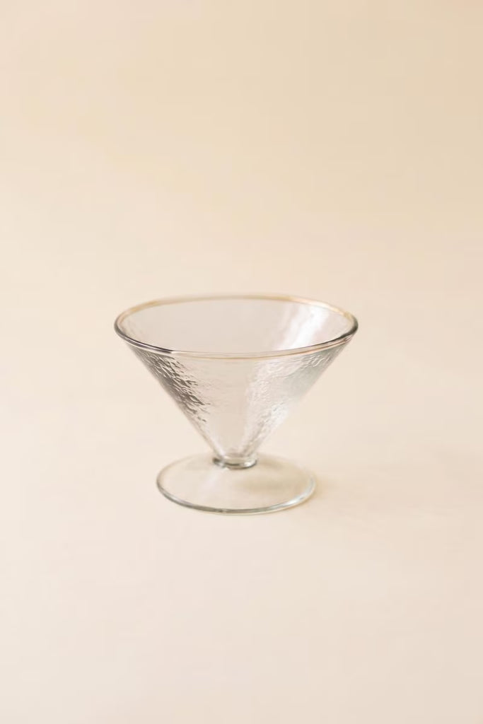 Set of 6 Hammered Glass Martini Glass – image 4