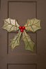 Recycled Metal Holly Door Hanger - image 1