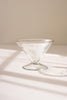 Set of 6 Hammered Glass Martini Glass – image 2