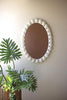 Metal Shell Framed Oval Mirror – image 1