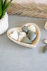 HAND CARVED WOODEN HEART BOWL (MIN 2) — Kalalou CMH1021K