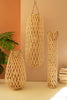 Tall Teardrip Willow Lantern with Glass Insert - Natural 31.5"t – image 2