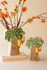 Set of 2 Ceramic Palm Tree Vases – image 1