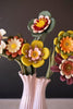 Set of 6 Felt Flowers #9026 – image 4