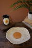 CERAMIC FRIED EGG PLATTER (MIN 4) — Kalalou CDV2286K