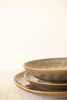 Set of 6 Set 3 Antique Brown Ceramic Dinner Salad and Bowl – image 6
