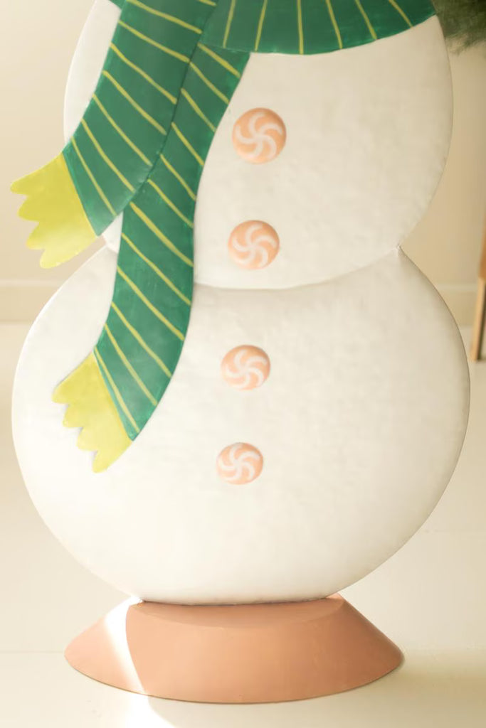 Large Metal Colorful Snowman – image 5
