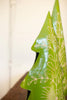 Set of 2 Recycled Painted Metal Folk Christmas Trees – image 5