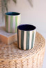 Set of 3 Striped Ceramic Containers - image 3