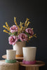 SET OF THREE SCALLOPED TERRACOTTA PLANTERS — Kalalou H4509