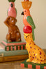 Set of 2 Ceramic Cheetah and Monkey Taper Candle Holders – image 2