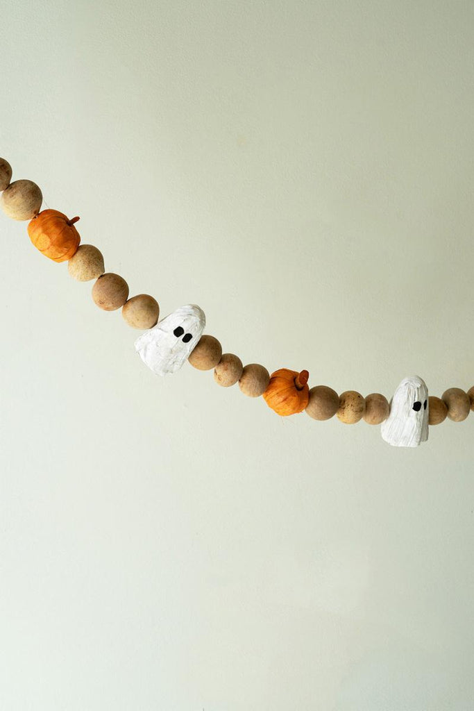 Gourd Ghost Pumpkin Garland 72inches - view 4
