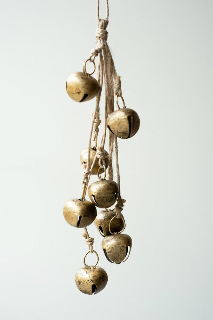 Jingle Bell Bunch on a Jute Rope - image 1