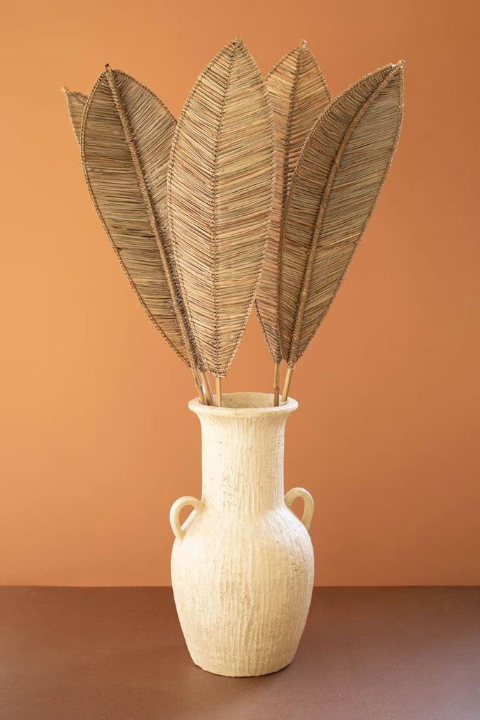 Set of 6 Angel Leaf Dã‰cor with Bamboo Branch - Brown – image 3