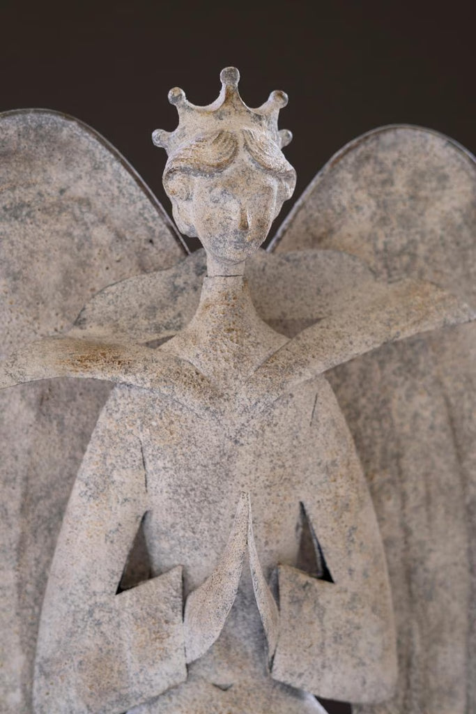 Rustic Metal Christmas Angel – image 3