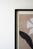 SET OF TWO FRAMED FLOWER PRINTS UNDER GLASS — Kalalou CHH1514