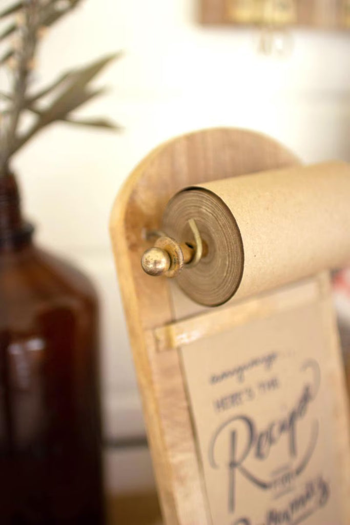 WOODEN TABLE TOP NOTE ROLL (MIN 2) — Kalalou NDE1465K
