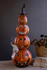 Four Stack Painted Jack-o-lantern with Witch Hat – image 6