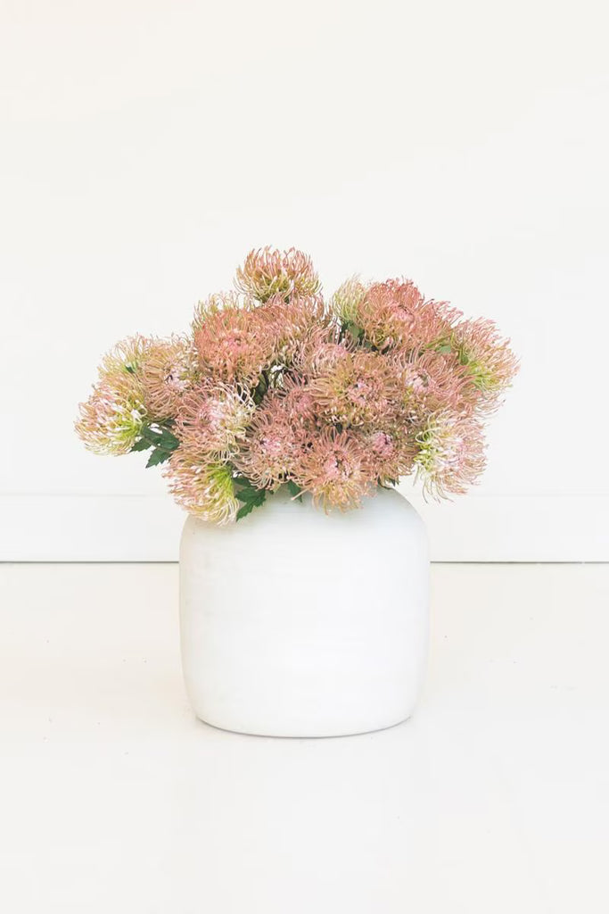Set of 6 Artificial Pin Cushion Protea - Antique Blush – image 2