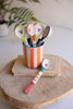 Set of 6 Decorative Ceramic Spoons - One Each Color - view 4