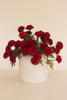 BUNDLE OF SEVEN  ARTIFICIAL ZINNIAS - RED — Kalalou CHAL1002