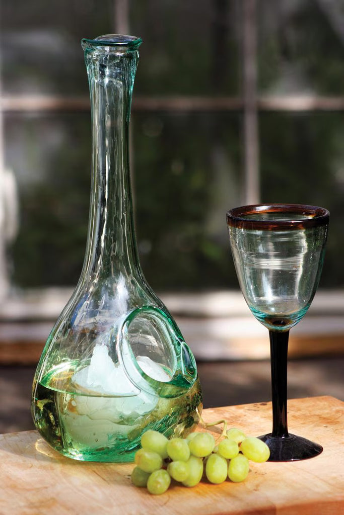 Set of 2 White Wine Glass Decanter with Ice Pocket (min 2) – image 1