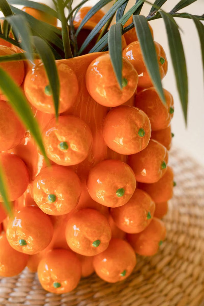 Ceramic Oranges Vase – image 3