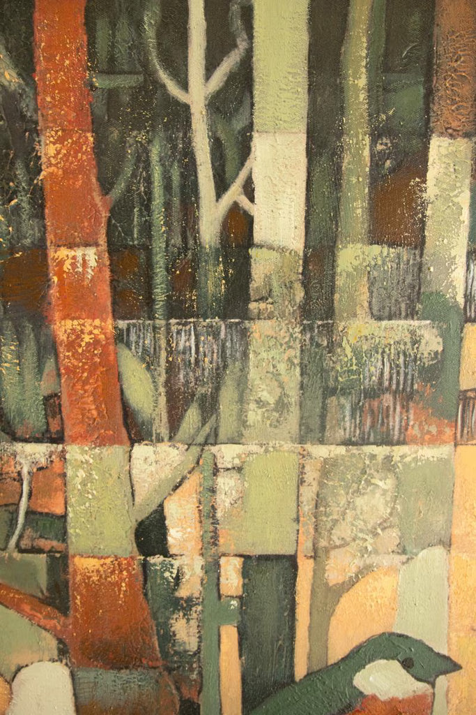 Framed Two Bird Painting – image 3