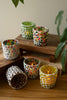 Set of 6 Mosaic Glass Votive Holders - view 1